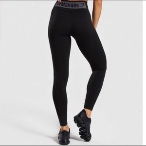 Gymshark Flex High Waisted-Black/Charcoal